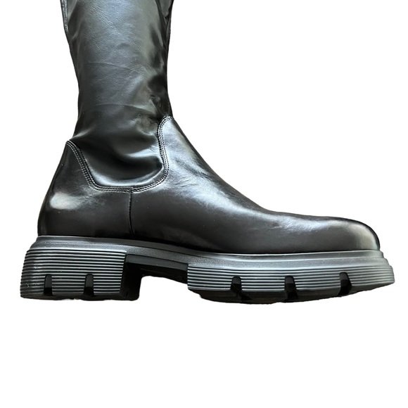 Paul Green Over the Knee Black Leather Boots Women’s Size 10.5 - Picture 7 of 16